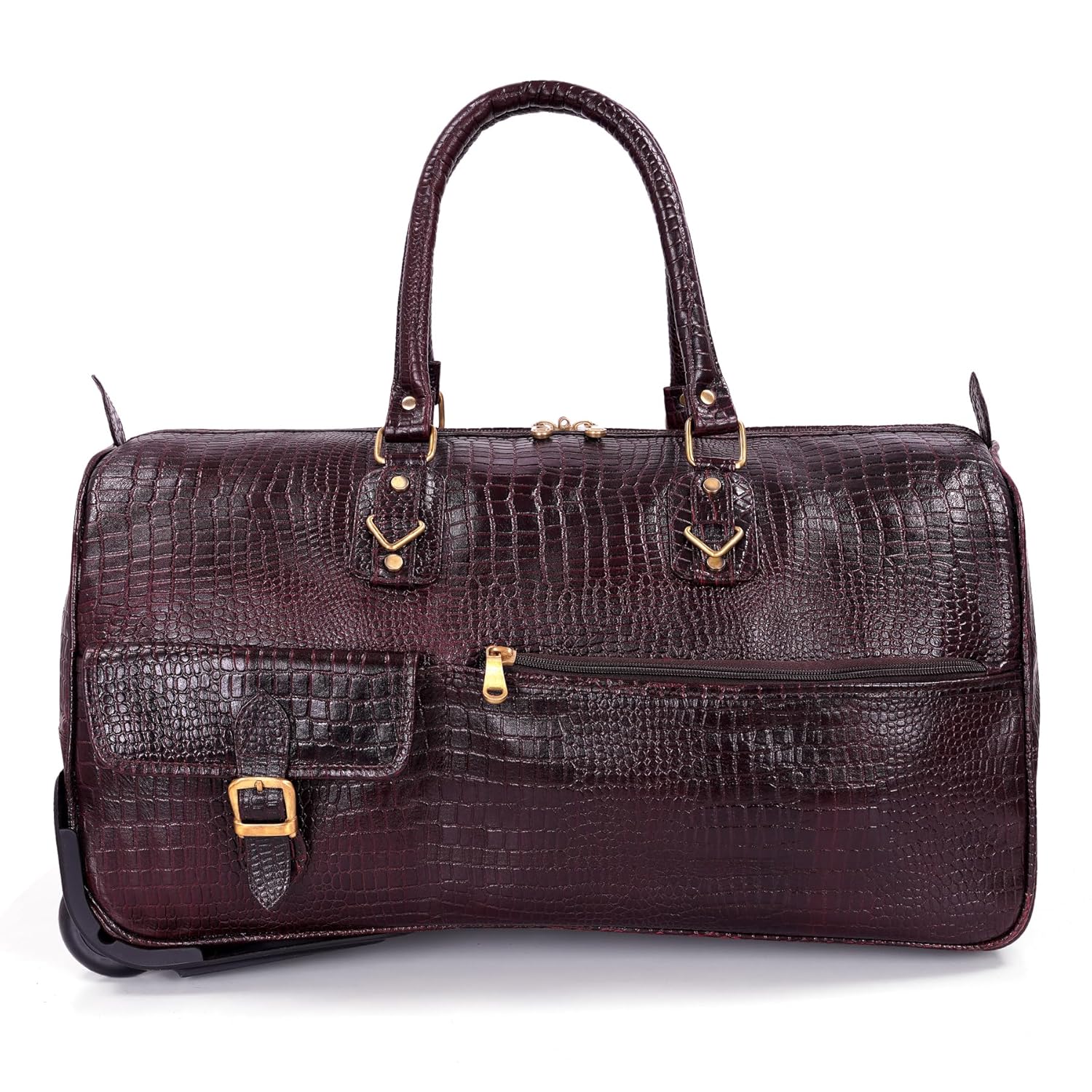 Leather Duffel Trolley - The Metropolis