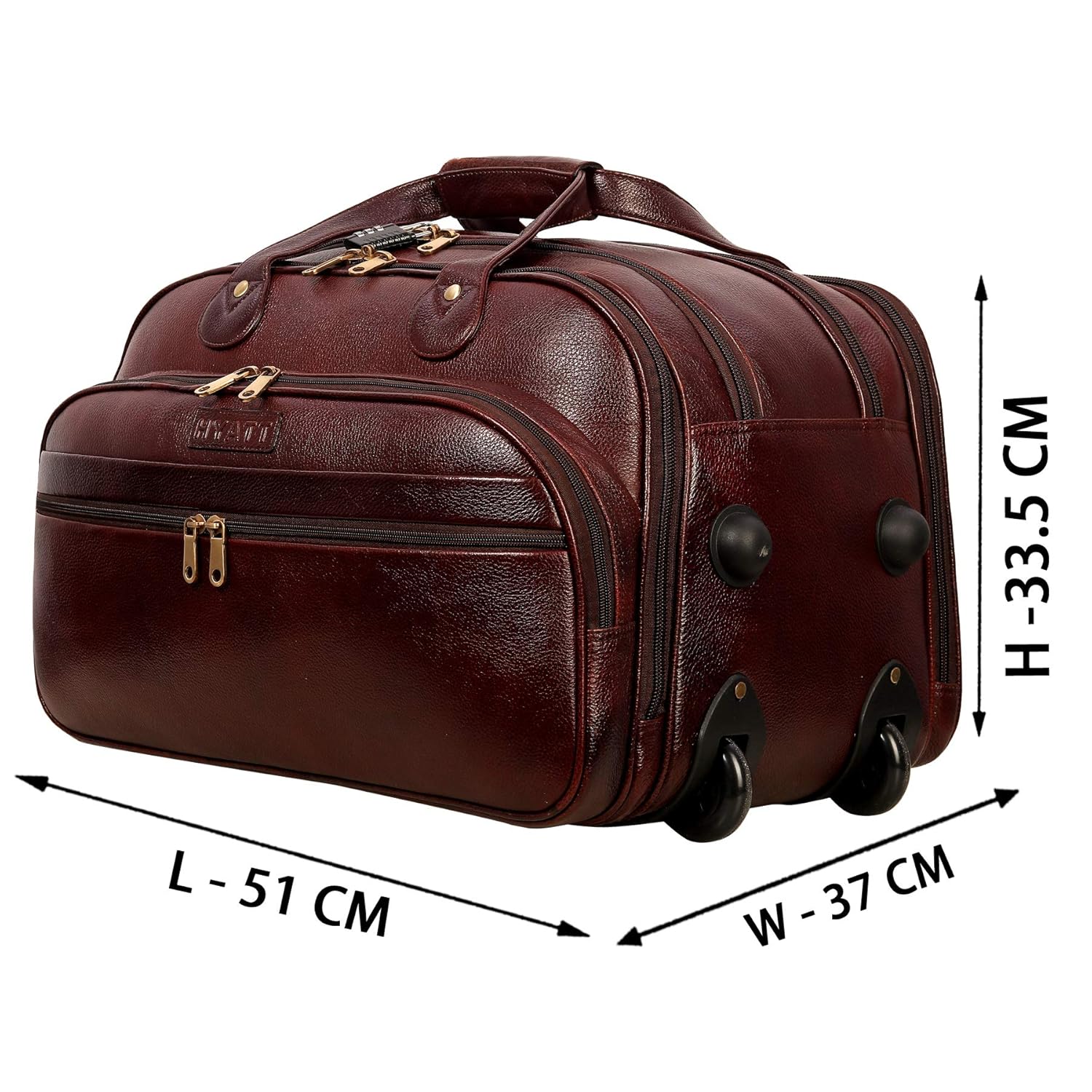 Leather Duffel Trolley - The Swift