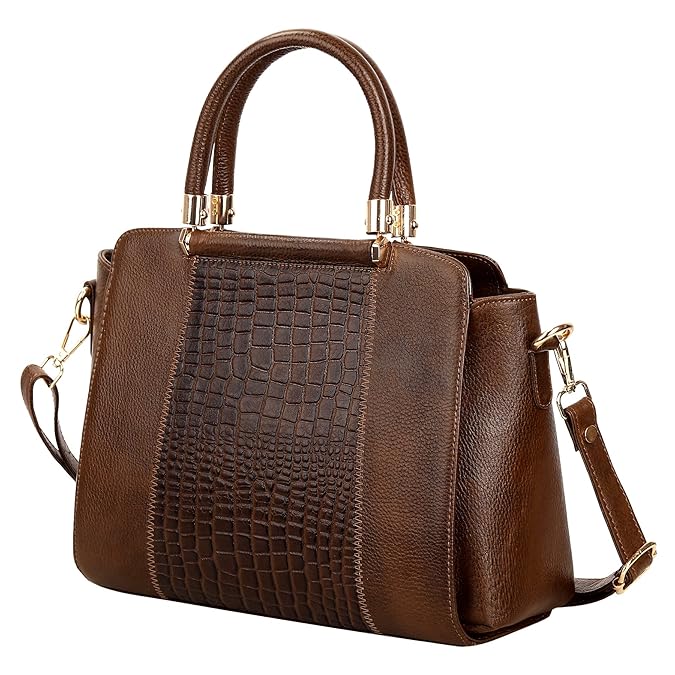 Leather Satchel Handbag - Zik Zak