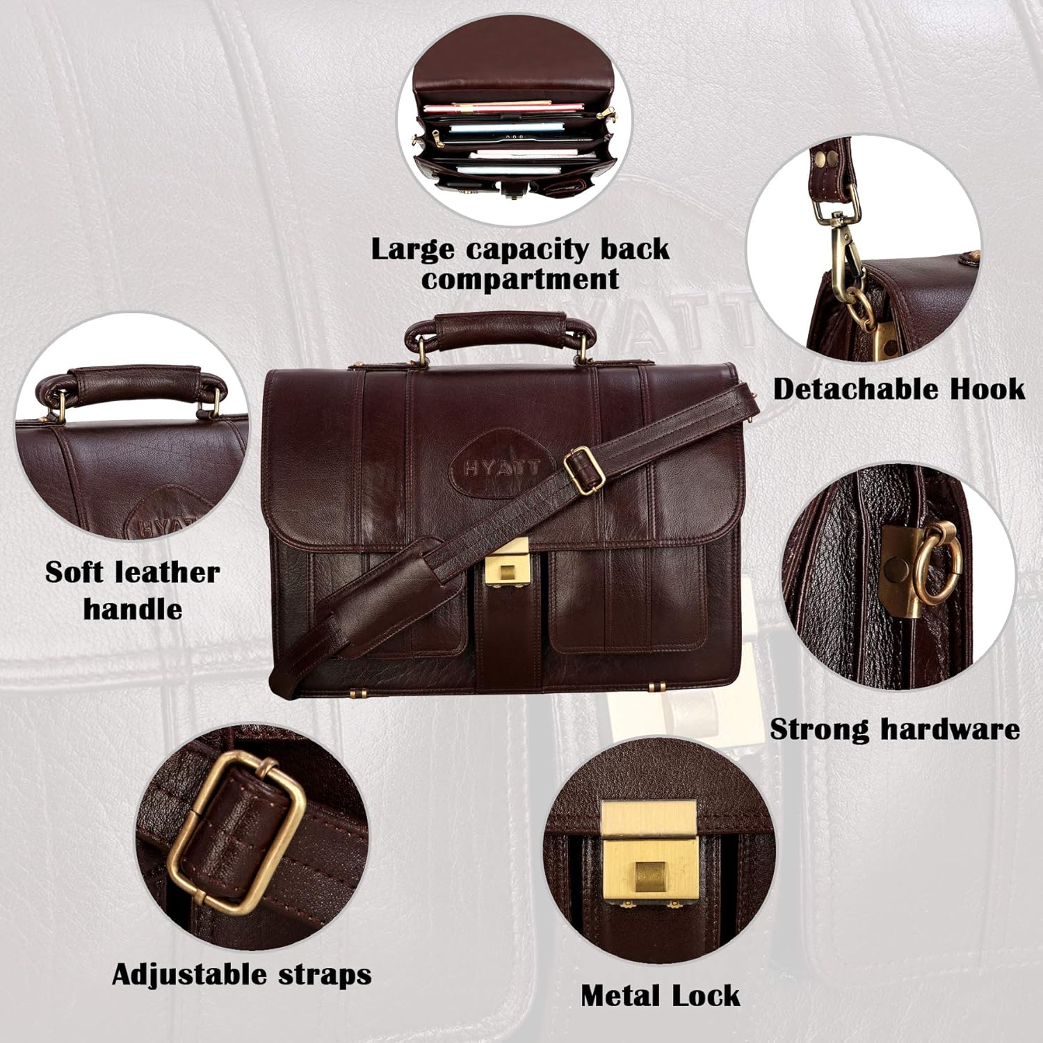 Leather Briefcase - The Vintage