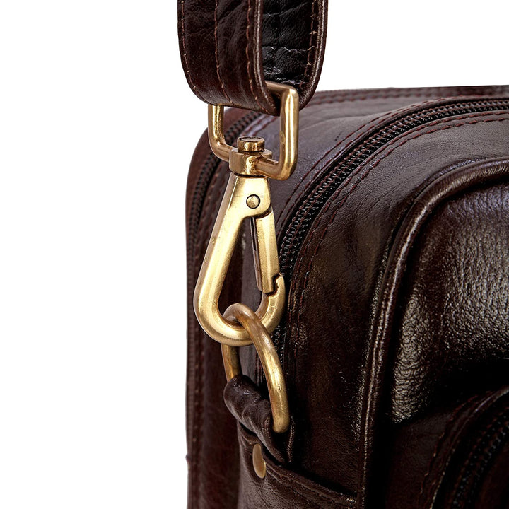 HAYAT 16 Inch Italian Leather Laptop Briefcase