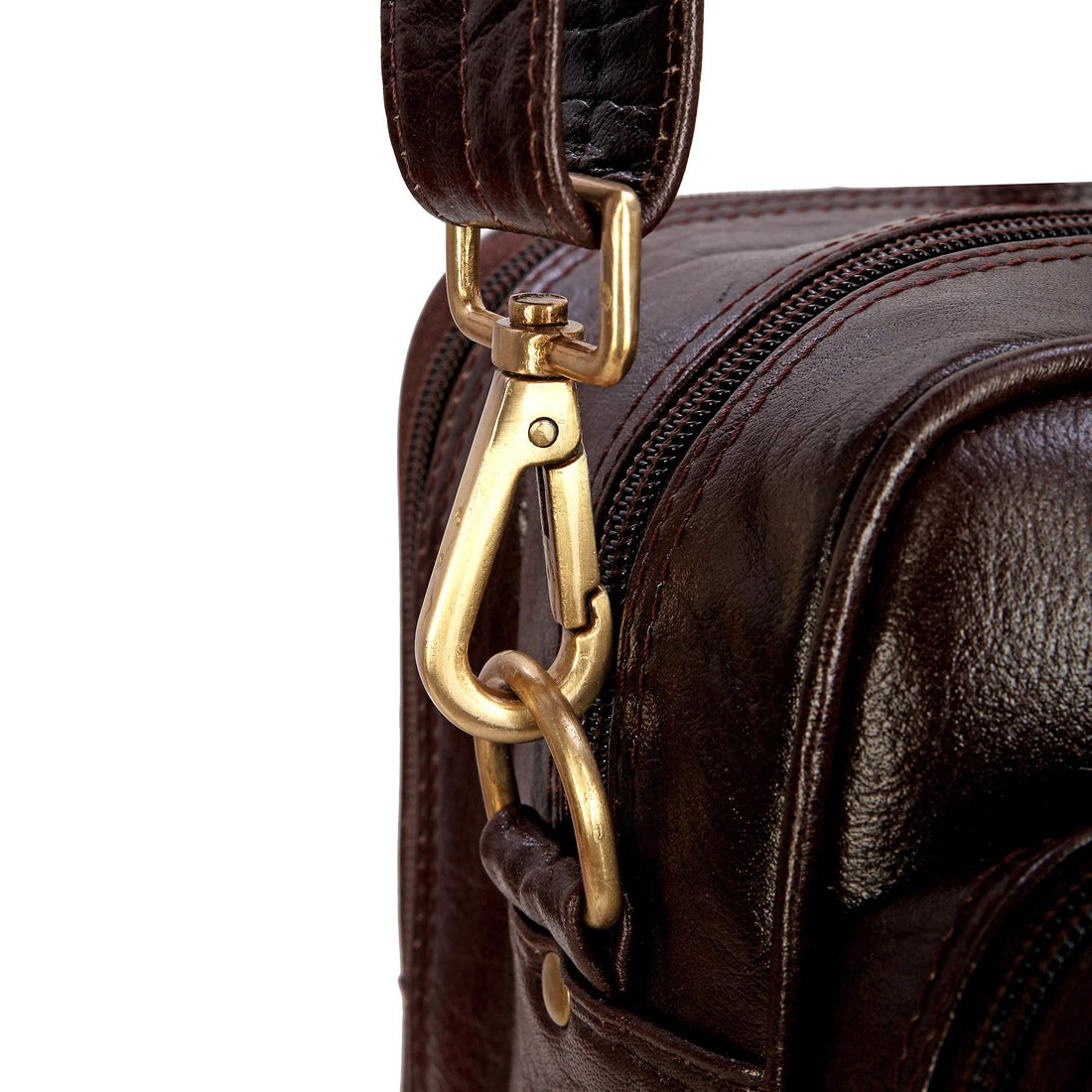 HAYAT 16 Inch Men's Italian Leather Briefcase Laptop Office Bag
