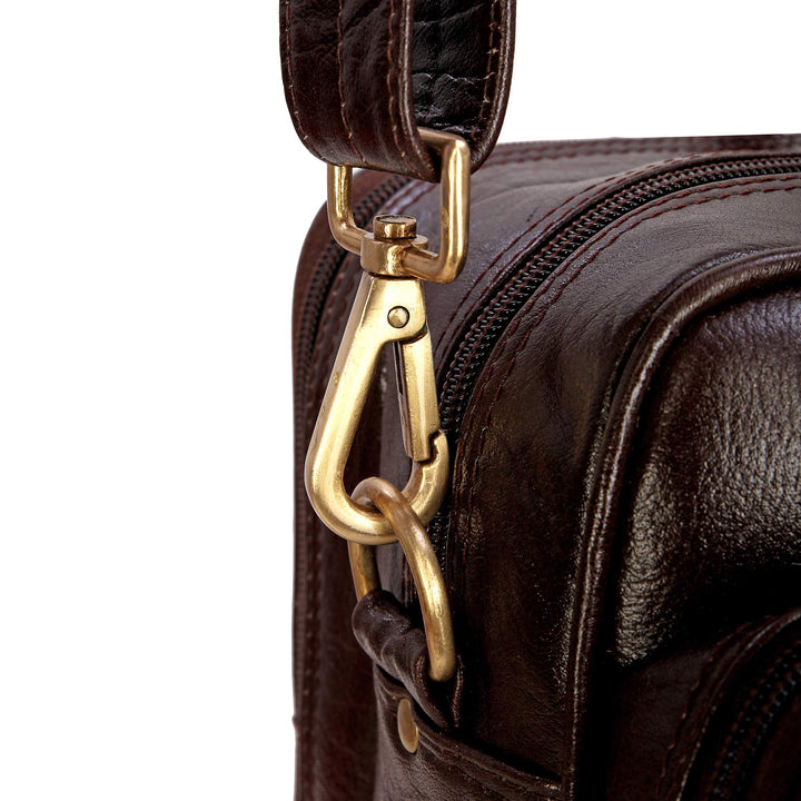 HAYAT 16 Inch Men's Italian Leather Briefcase Laptop Office Bag