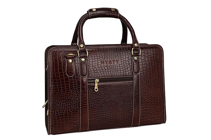 Leather Laptop Briefcase - New Basket