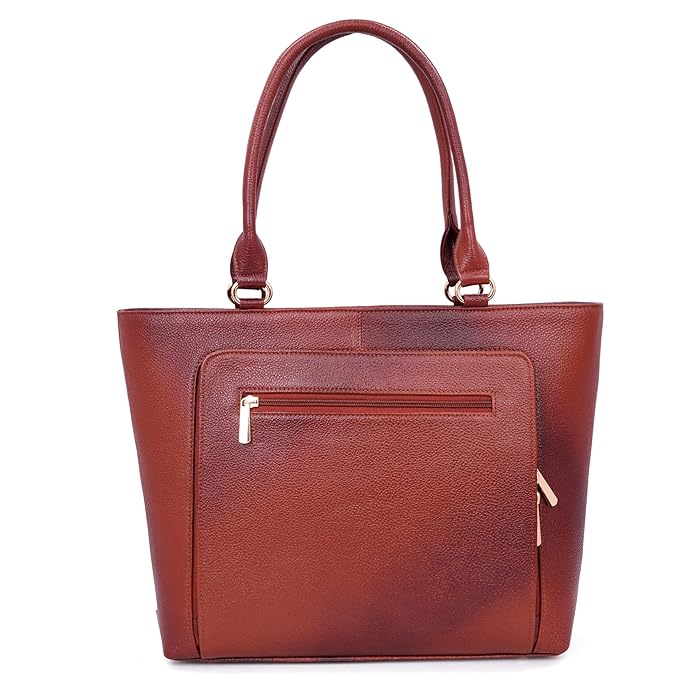 Leather Laptop Tote Bag - THE ORGANIZER
