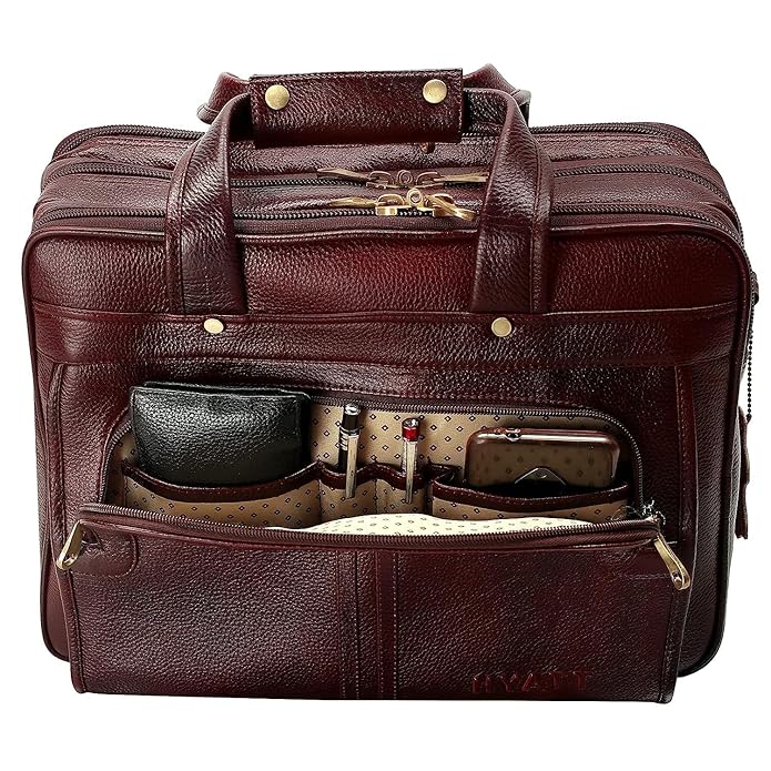 Leather Office Bag - Time Machine