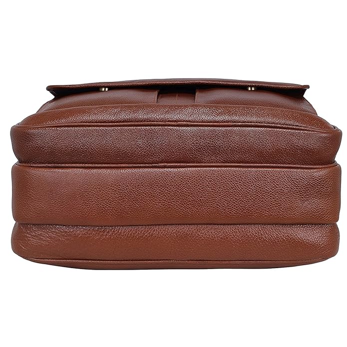 Leather Laptop Briefcase - Time Traveller