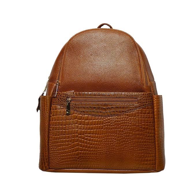 Leather Laptop Backpack - Convertible