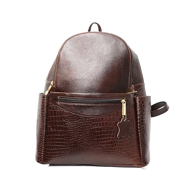 Leather Laptop Backpack - Convertible
