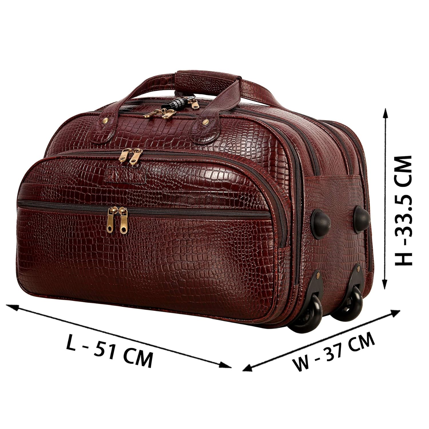 Leather Duffel Trolley - The Swift