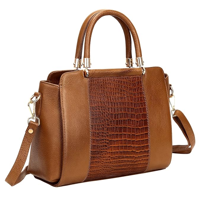 Leather Satchel Handbag - Zik Zak