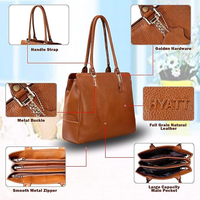 Leather Shoulder Bag - SIDE CHAIN