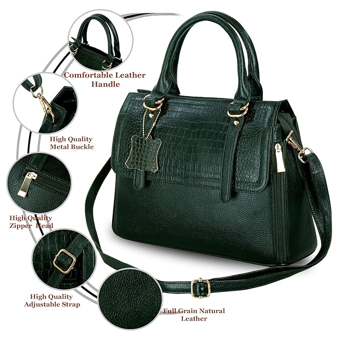 Leather Handbag For Women - MK