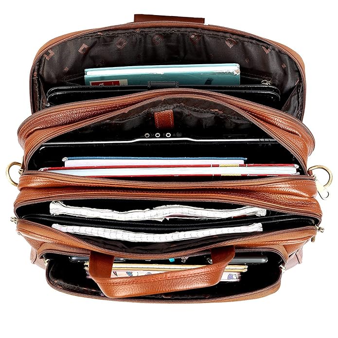 Leather Office Bag - Moochies