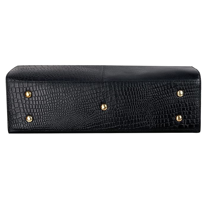 Leather Laptop Tote Bag - Modern Maven