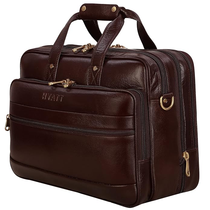 Leather Expandable Bag - Bold Vault
