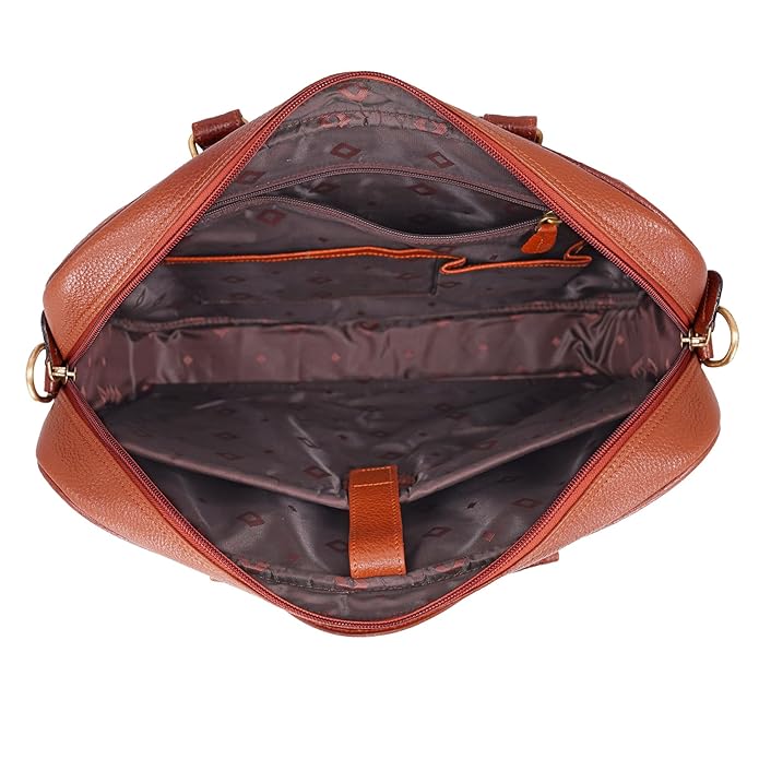 Leather Laptop Bag - Timber Line