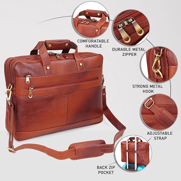 Leather Messenger Bag - The Prime