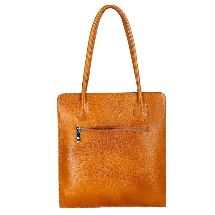 Leather Tote Bag - Vertica