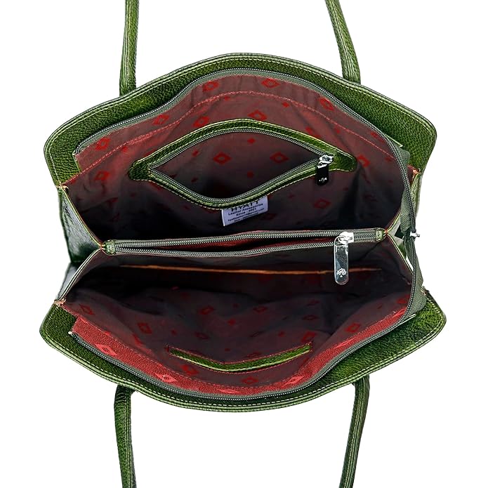 Leather Tote Bag - Vertica