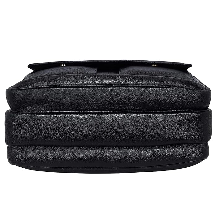 Leather Laptop Briefcase - Time Traveller