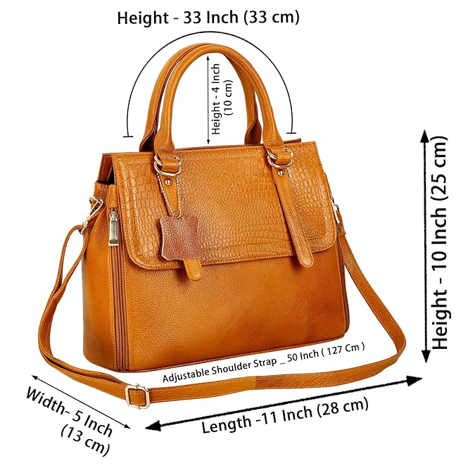 Leather Handbag For Women - MK