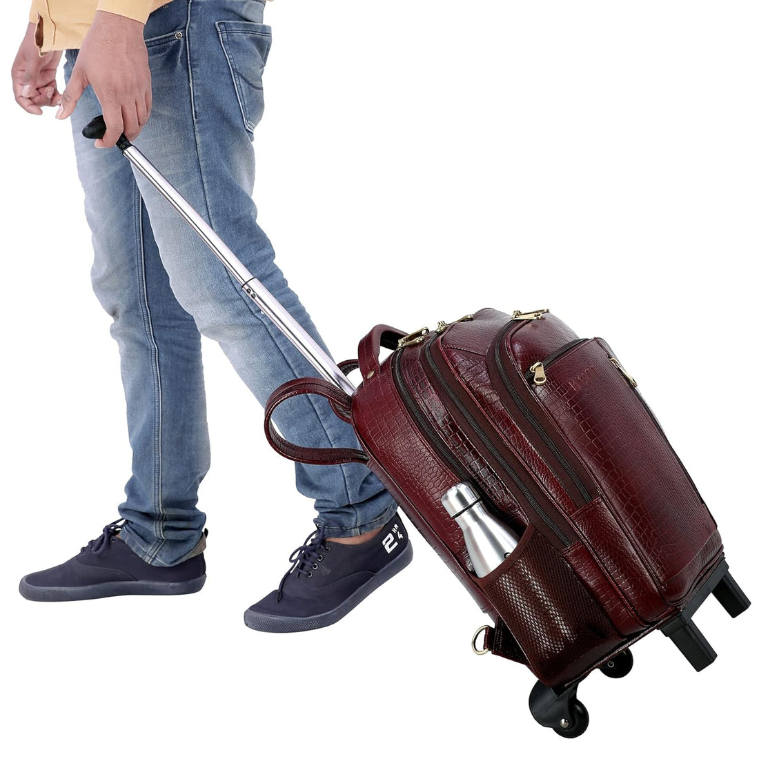 Leather Backpack Trolley - Journey Roller