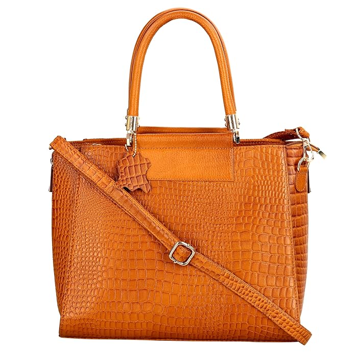 Croco Leather Handbag - MULBERRY