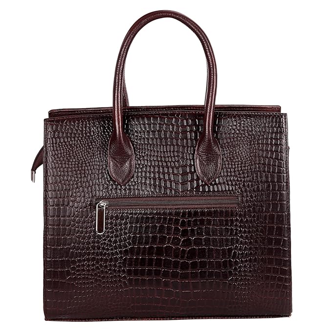 Croco Leather Handbag - The Harmass