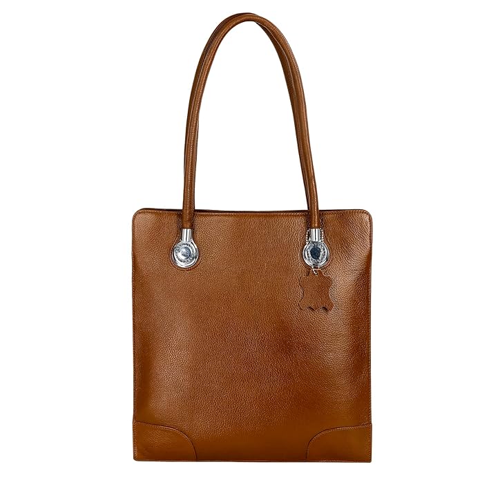 Leather Tote Bag - Vertica