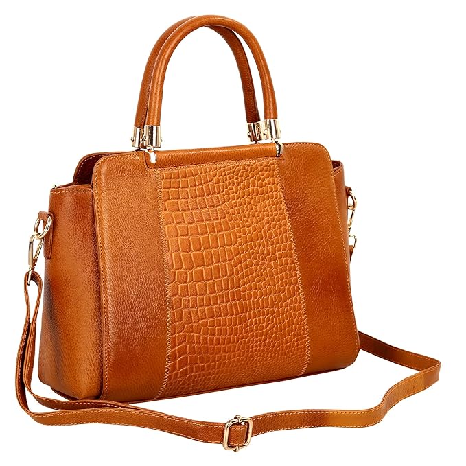 Leather Satchel Handbag - Zik Zak