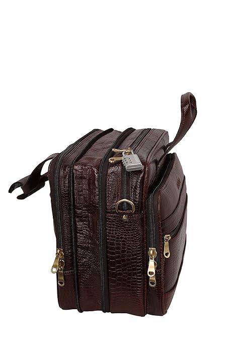 Leather Expandable Bag - Bold Vault
