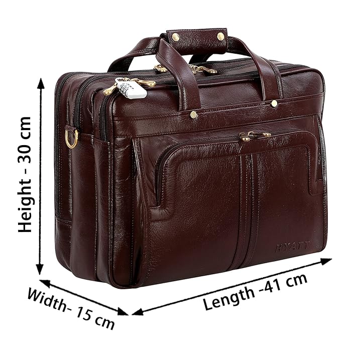 Leather Office Bag - Time Machine