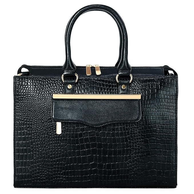 Croco Leather Handbag - PRADA