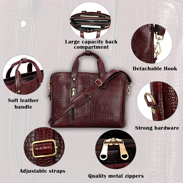 Leather Messenger Bag - ESBEDA