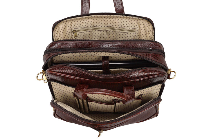 Leather Accessories 16 Inch Leather Laptop Messenger & Shoulder Bags for Men Product Dimensions: L-16 x H- 12 x W- 6 Inch, Product Weight- 1.2 KG / 1200 GR