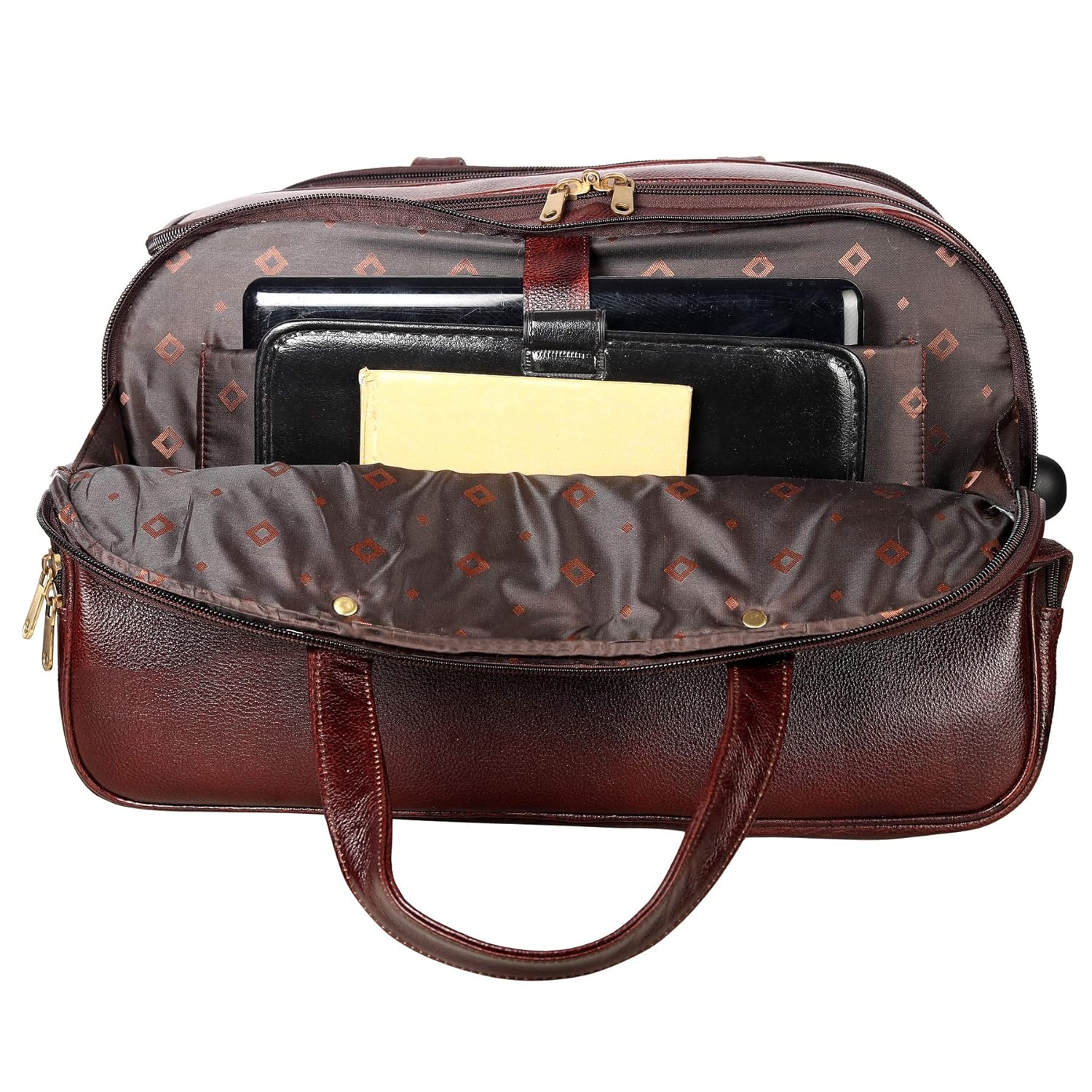 Leather Duffel Trolley - The Swift