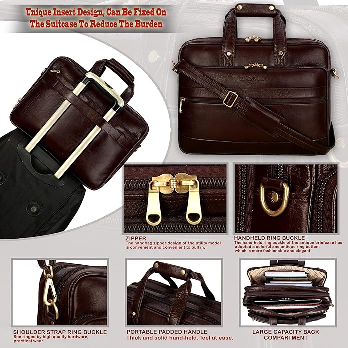 Leather Expandable Bag - Bold Vault