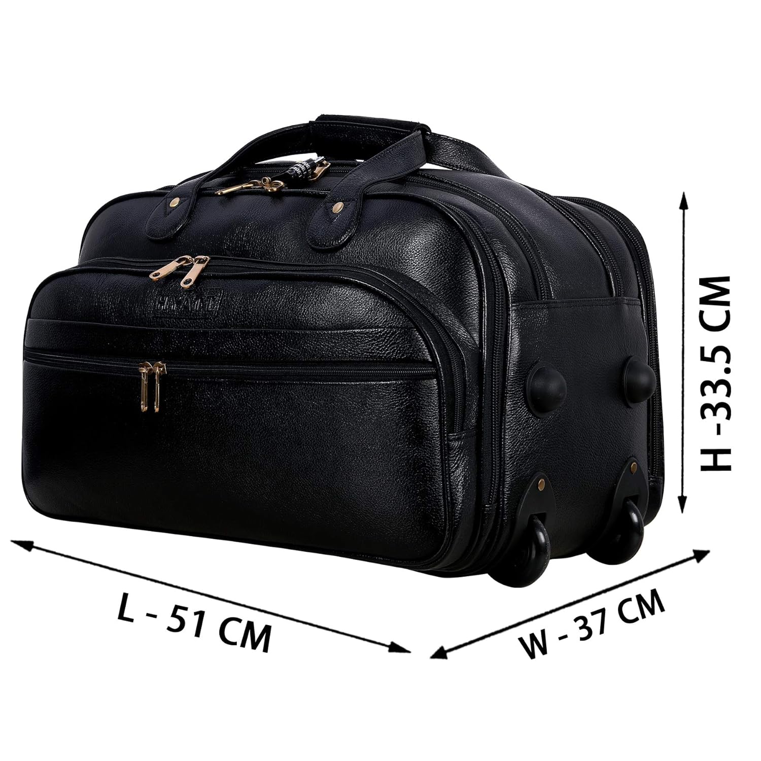 Leather Duffel Trolley - The Swift