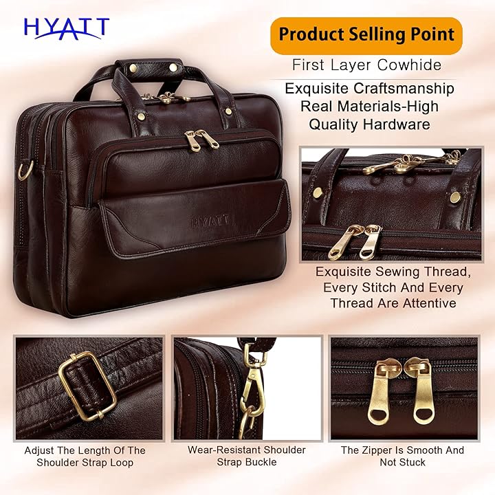 Leather Office Bag - Moochies