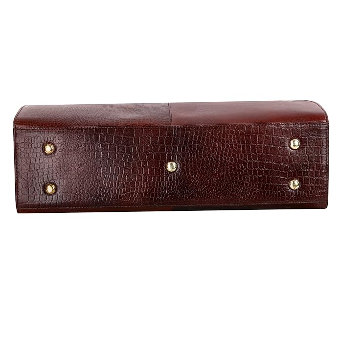 Leather Laptop Tote Bag - Modern Maven