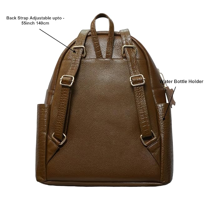 Leather Laptop Backpack - Convertible