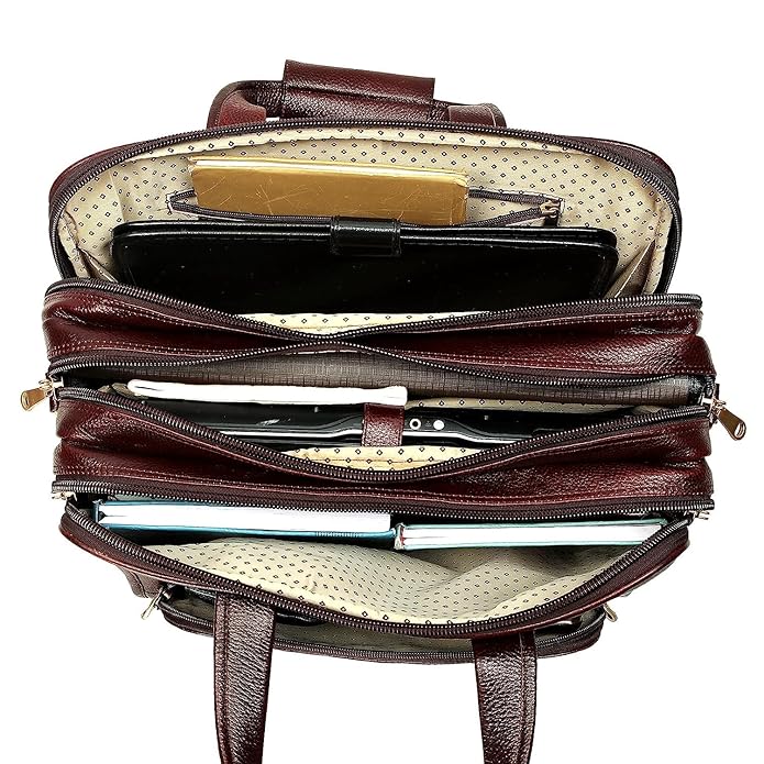 Leather Office Bag - Time Machine