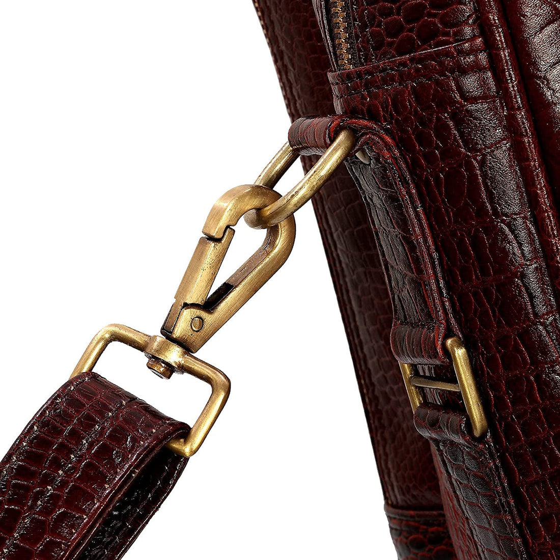 HAYAT Leather Accessories 24 litres Full Grain Natural Leather Briefcase Messenger & Shoulder Bags