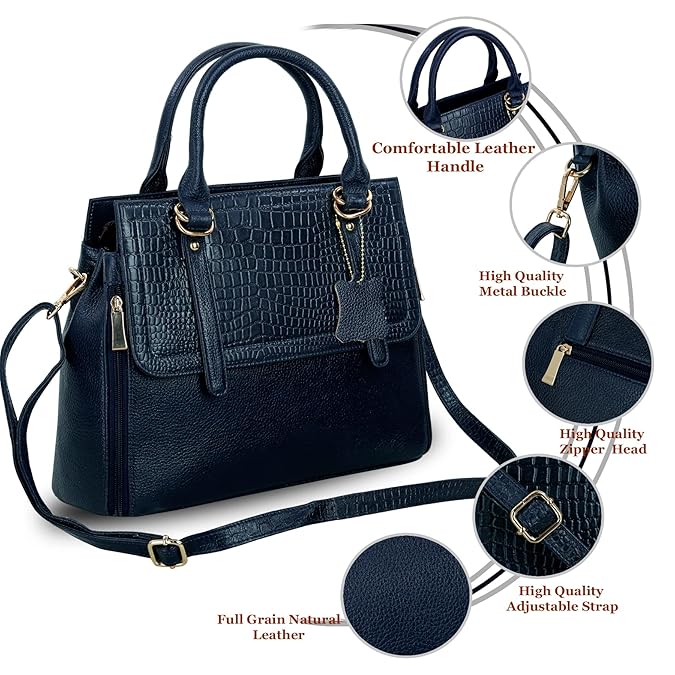 Leather Handbag For Women - MK