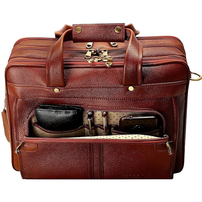 Leather Office Bag - Time Machine