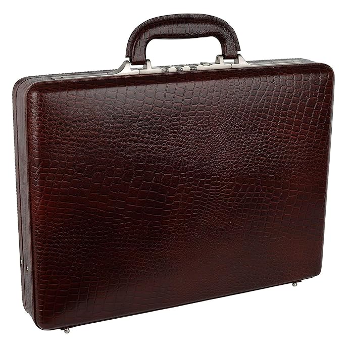 Leather Expandable Attache - 1