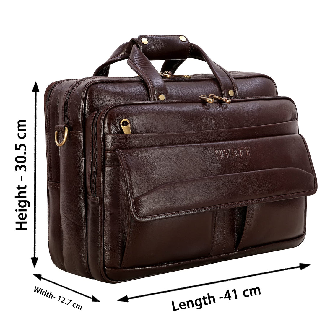 16 Inch Men's Leather Briefcase Bags