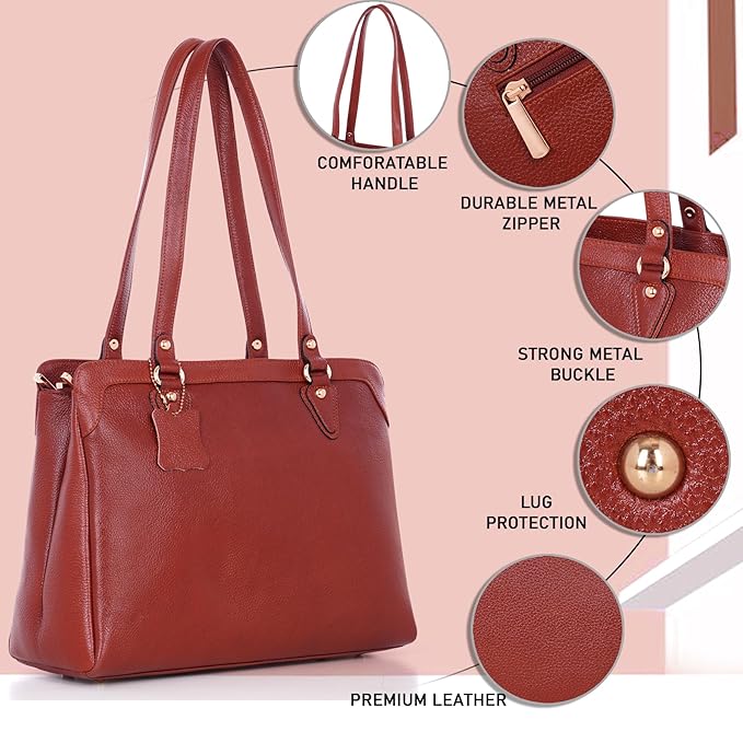 Leather Shoulder Bag - Sturdy