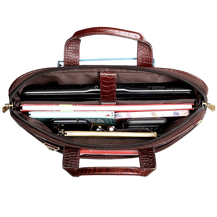 Leather Laptop Bag - The Expandable